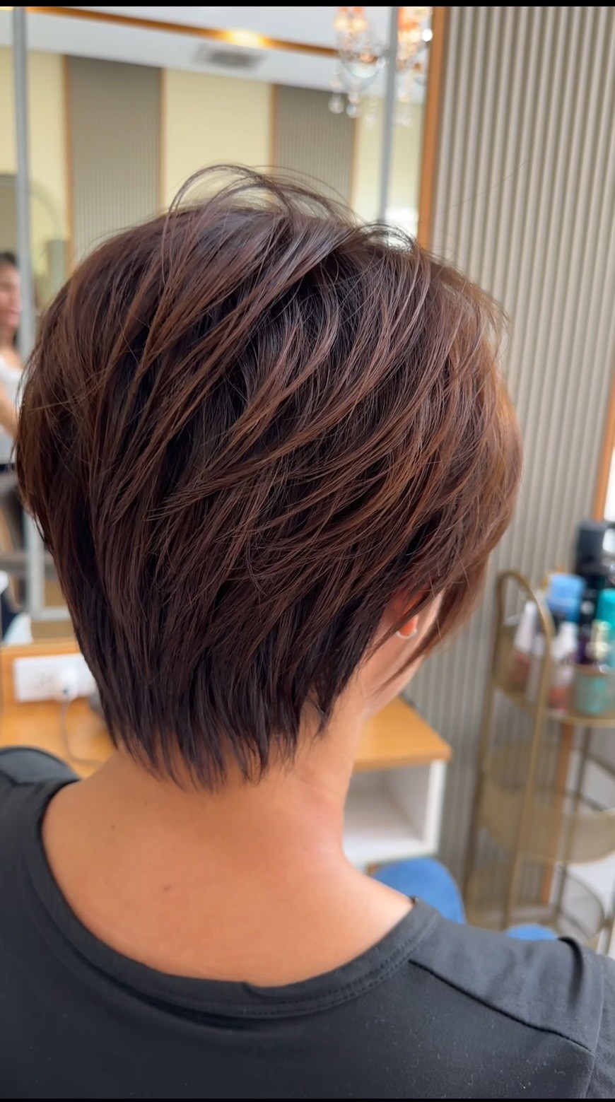 Short layered bob